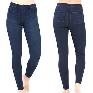 Spanx Jean-ish Dark Wash Ankle Legging Sz S